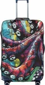 Housse de Valise Graffiti Océan avec Poulpe