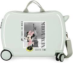 Valise Enfant Mickey et Minnie New York - 50 cm Verte