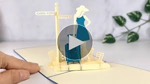 Carte Pop-up 3D d'Anniversaire Félicitations