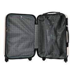 ZIFEL - Valise Cabine 50CM Blanc avec Cadenas à Code