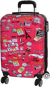 Valise Moyenne Madisson 65 cm Rouge à 4 Roues Doubles