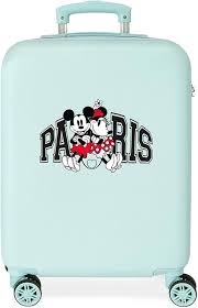 Valise Cabine Disney Mickey & Minnie - Voyage à Paris 38x55 cm Bleu