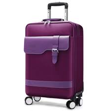 Valise Trolley Professionnelle à 4 Roues - Bagage à Main Violet