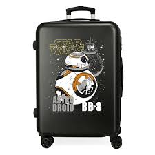Valise Moyenne Star Wars Droïdes - Noir 48x68x26 cm
