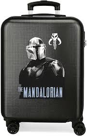 Valise Cabine Mandalorian 38×55 cm – Noire, Rigide, 34L
