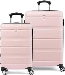 Ensemble de Valises Rigides Extensibles Rose Poudré - 2 Pièces