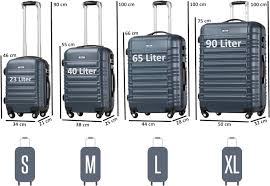 Lot de 4 valises rigides ABS avec serrure à combinaison