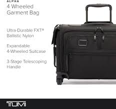 TUMI - Alpha Bagage à Main 4 Roues pour 6 Costumes - Noir