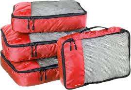 Amazon Basics : Lot de 4 Sacoches de Rangement pour Bagages
