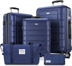 Ensemble de 5 Valises Rigides Légères et Extensibles SHOWKOO