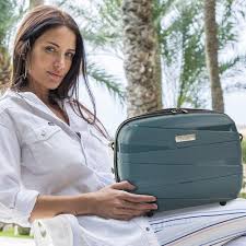 JASLEN - Trousse de Toilette Rigide Métallique pour Femme