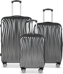 Ensemble de Valises PLATINIUM en ABS+PC (Noir