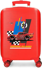Valise Cabine Disney Cars - Lightning McQueen Rouge