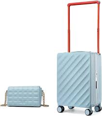 Valise Rigide Trolley 8 Roues Silencieuses avec Serrure TSA