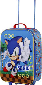 Valise à Roulettes Soft 3D Sonic - Karactermania