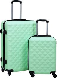 Ensemble de Valises Rigides Menthe - 2 pcs en ABS