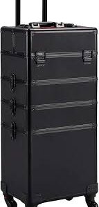 Valise Maquillage à Roulettes 4 en 1 - Yaheetech
