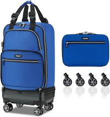 Bagage Pliable à Roulettes - Sac de Sport Extensible 55x35x23 cm