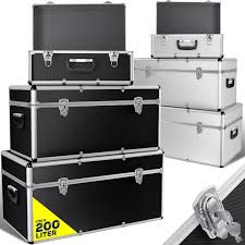 Masko® Set de 3 Boîtes en Aluminium - Boîtes à Outils & de Transport