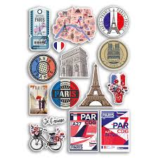 Autocollants Vinyle A4 - Monuments de Paris