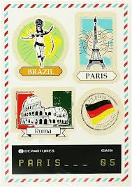 Promobo - Lot de 3 Stickers pour Valises USA