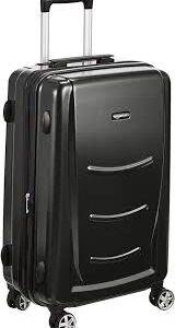 Valise Rigide Amazon Basics 78 cm - Gris avec Roulettes Pivotantes