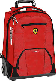 Sac à Dos Trolley Officiel Ferrari Scuderia Rouge