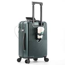 Valise de Voyage 20 pouces avec Port USB - Vert