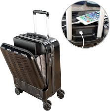 Valise Trolley 30 L avec Compartiment PC et Ports USB