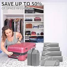Organisateur de Valise SINZUX - Lot de 6 Gris