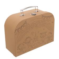 Coffret Papeterie Valise en Carton