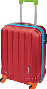 SAVEBAG Cyborg - Valise Cabine Économique Rouge Multicolore