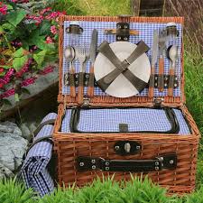 Panier de Pique-Nique ZTTTD 25 Pcs pour 4 Personnes