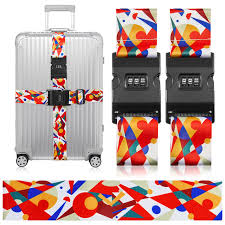 Sangle Valise Réglable en Croix - Lot de 2
