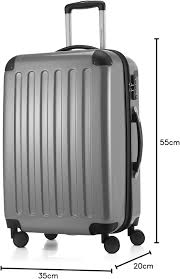Valise à Main Argentée Brillante TSA 55 cm - Alex