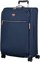 Valise Souple JUMP 4 Roues Extensible - Noire (Moyenne)
